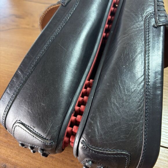 Polo Ralph Lauren Men\'s 8.5 Penny Driving Style Loafer in Black w/ Red Soles main image 8